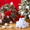 Bolas de neve de algodão artificial ideais para brincar e decoração de férias em interior