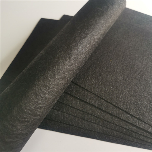 Tecido de polipropileno não tecido preto a granel