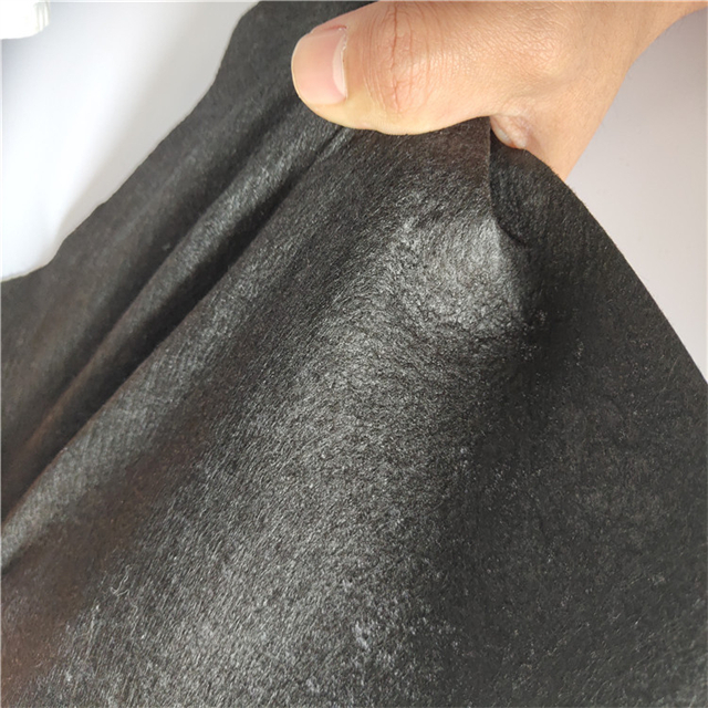 Tecido de polipropileno não tecido preto a granel