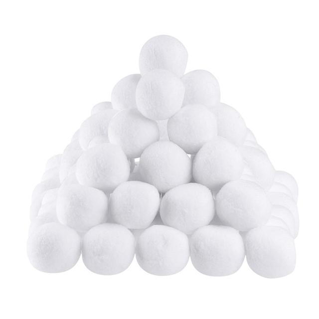 Bolas de neve artificiais engraçadas no inverno - 5 cm de brinquedos de neve internos realistas
