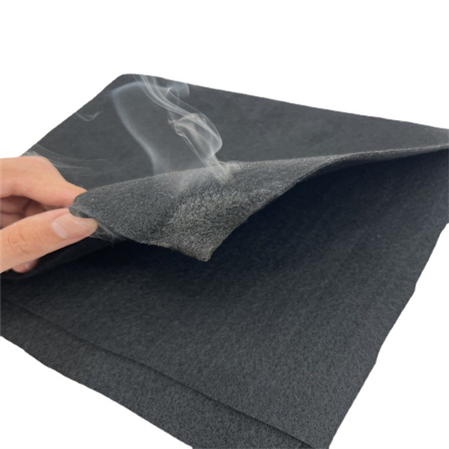 Feltro preto resistente à chama de alto desempenho para interiores de automóveis