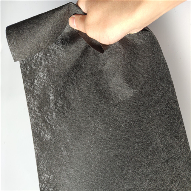 Tecido de polipropileno não tecido preto a granel