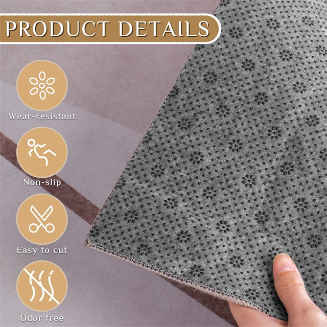 Pontos almofadados de feltro tapete underpad Gripper para pisos de superfície múltiplos protege os pisos de madeira