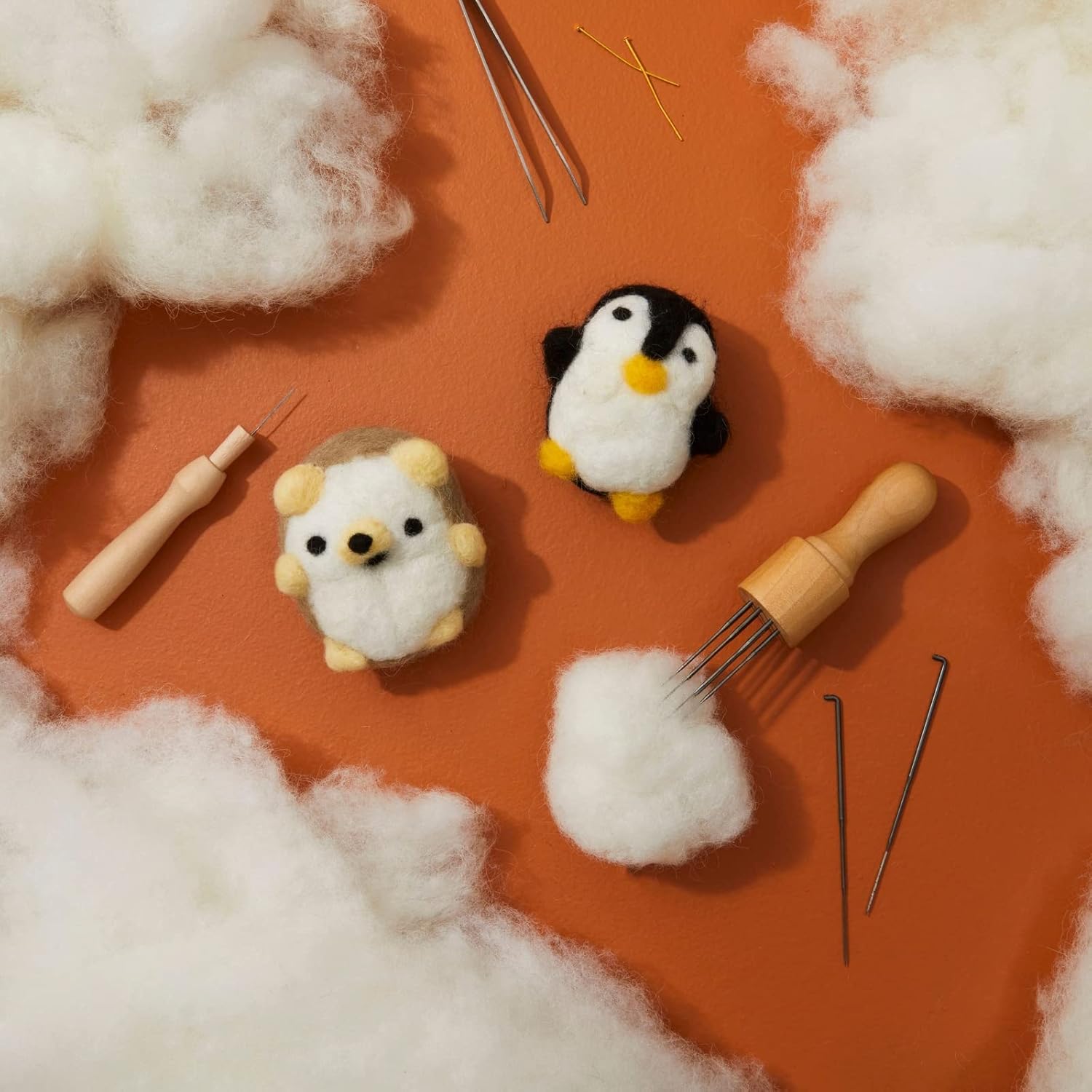 Recheio branco natural c 16 onças - recheio premium para artesanato e feltragem