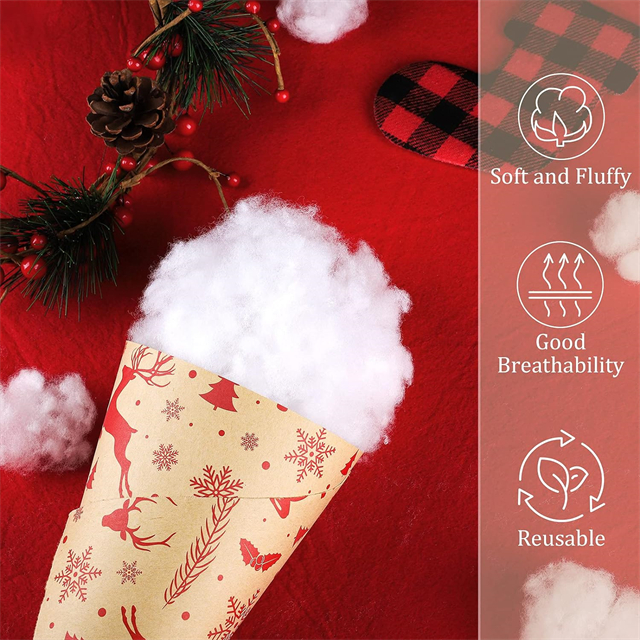 Luxo de neve de poliéster macio para decoração de férias