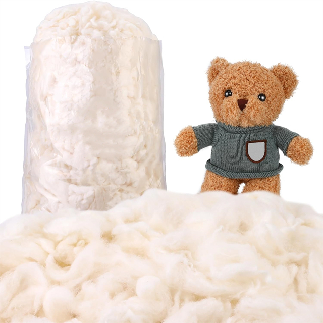 Recheio de algodão cru de algodão cru de algodão cru de fibra biodegradável 