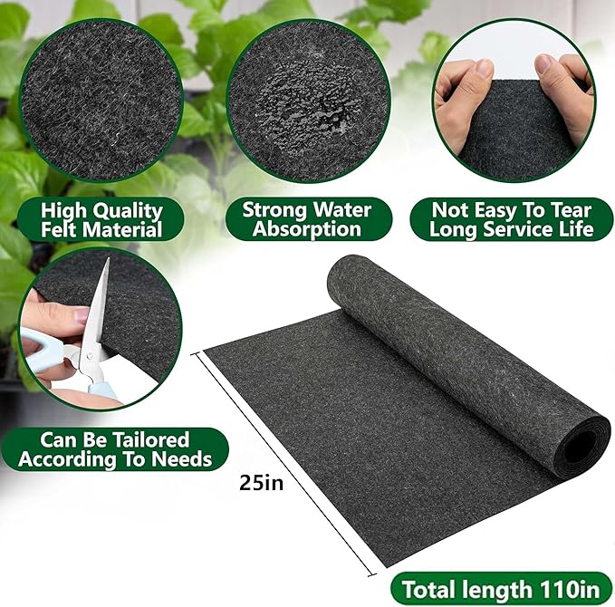 YUEXIN Sistema de irrigação automática automática de 110 x 25 polegadas - Kit de bomba de irrigação interna inteligente para plantas com vários vasos